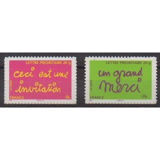 Stamps - France - Self-adhesive - 2008 - Nb 204/205
