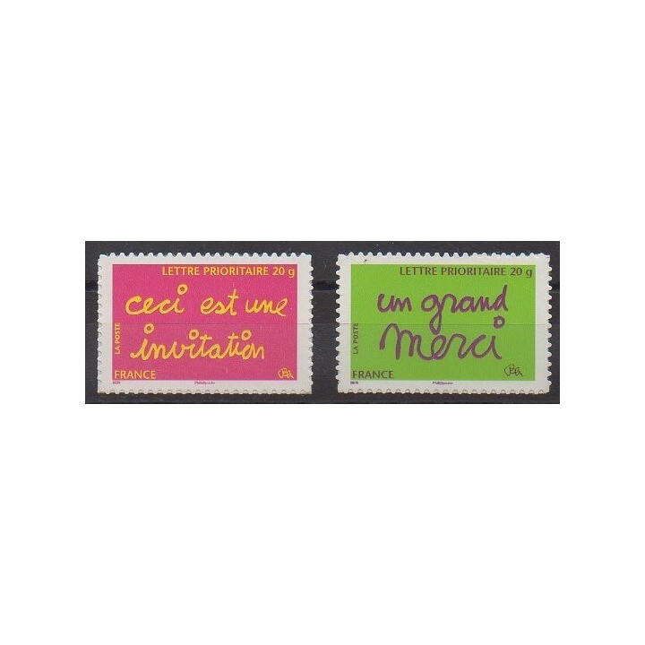 Stamps - France - Self-adhesive - 2008 - Nb 204/205