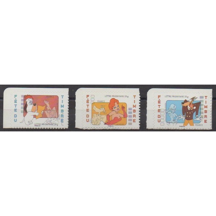 Stamps - France - Self-adhesive - 2008 - Nb 160/162 - Cartoons - Comics