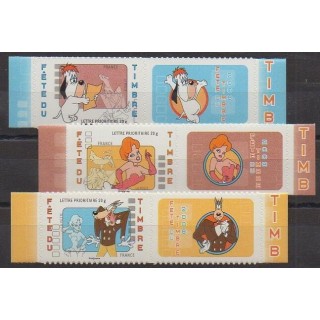 Stamps - France - Self-adhesive - 2008 - Nb 160A/162A - Cartoons - Comics