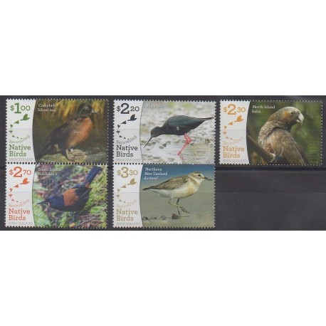 New Zealand - 2017 - Nb 3333/3337 - Birds
