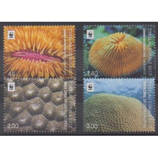 Timbres - Tokelau - 2017 - No 438/441 - Animaux marins
