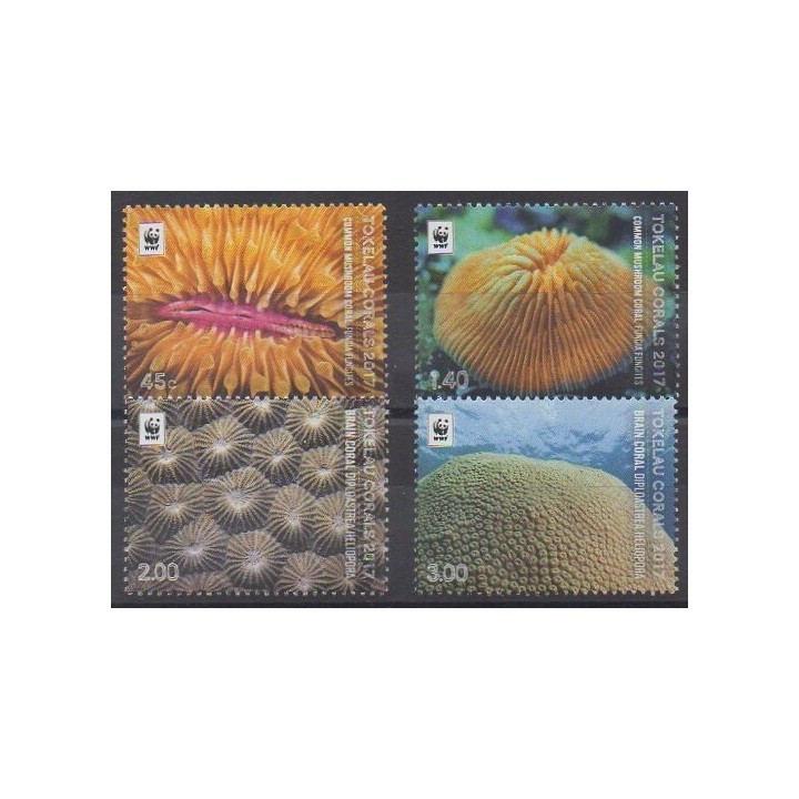 Stamps - Tokelau - 2017 - Nb 438/441 - Sea animals