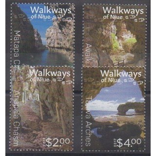 Timbres - Niue - 2017 - No 1028/1031 - Sites