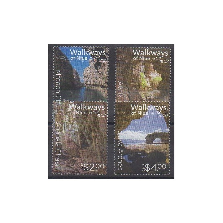 Timbres - Niue - 2017 - No 1028/1031 - Sites