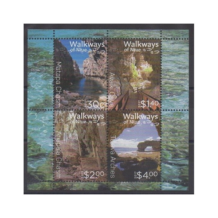 Timbres - Niue - 2017 - No BF174 - Sites