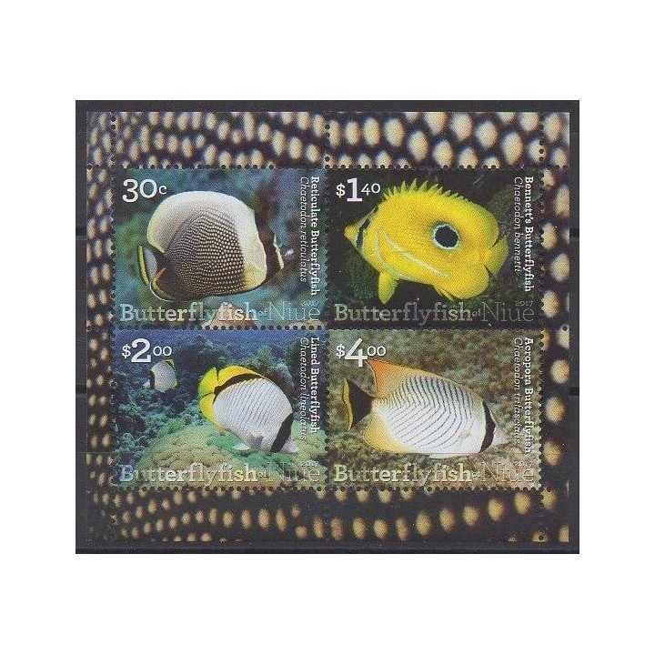 Stamps - Niue - 2017 - Nb BF175 - Sea animals