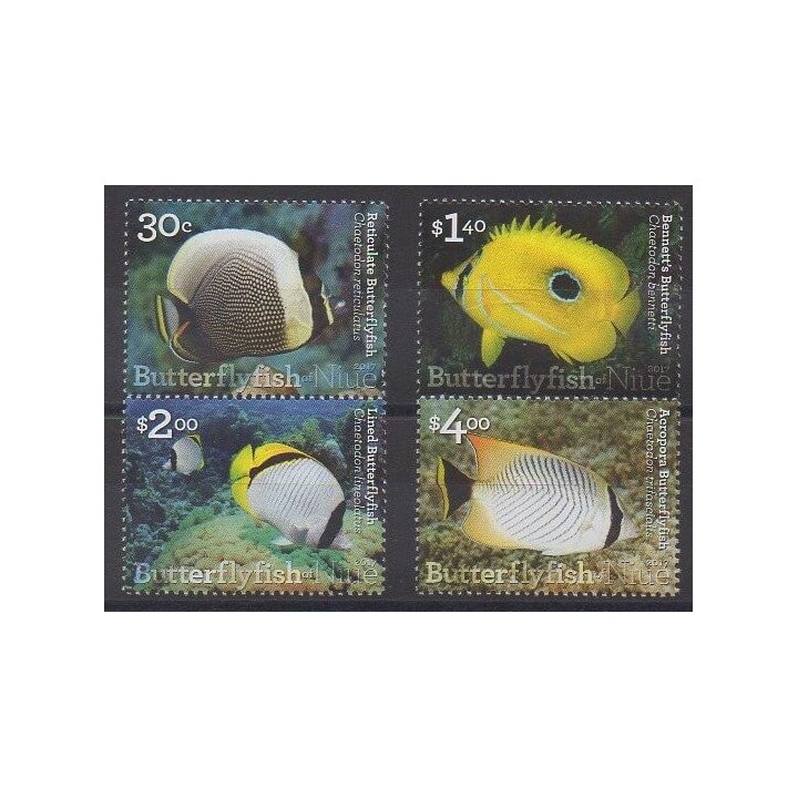 Timbres - Niue - 2017 - No 1032/1035 - Animaux marins