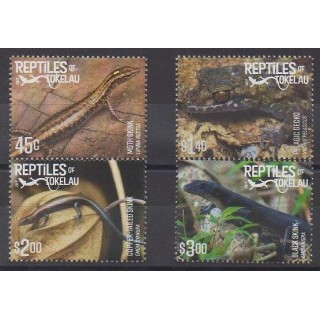 Stamps - Tokelau - 2017 - Nb 442/445 - Reptils