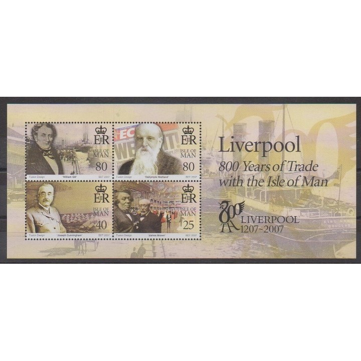 Stamps - Man (Isle of) - 2007 - Nb BF66 - Celebrities