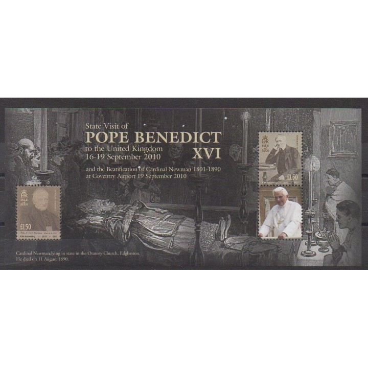 Timbres - Man (Ile de) - 2010 - No BF83 - Papauté