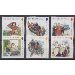 Timbres - Man (Ile de) - 2008 - No 1450/1455 - Histoire