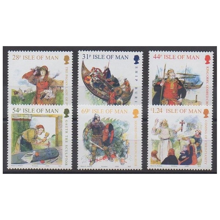 Stamps - Man (Isle of) - 2008 - Nb 1450/1455 - Various Historics Themes