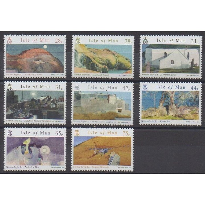 Stamps - Man (Isle of) - 2007 - Nb 1386/1393 - Paintings