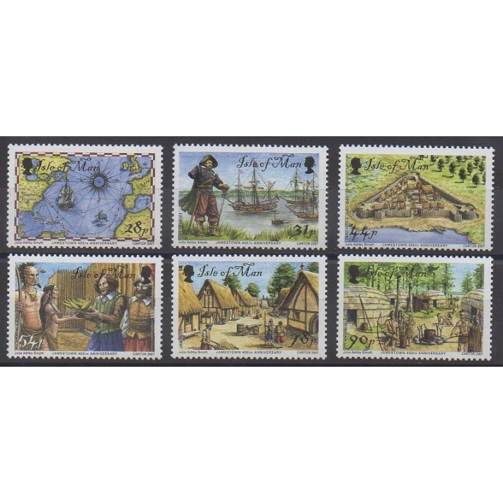 Timbres - Man (Ile de) - 2007 - No 1404/1409 - Histoire