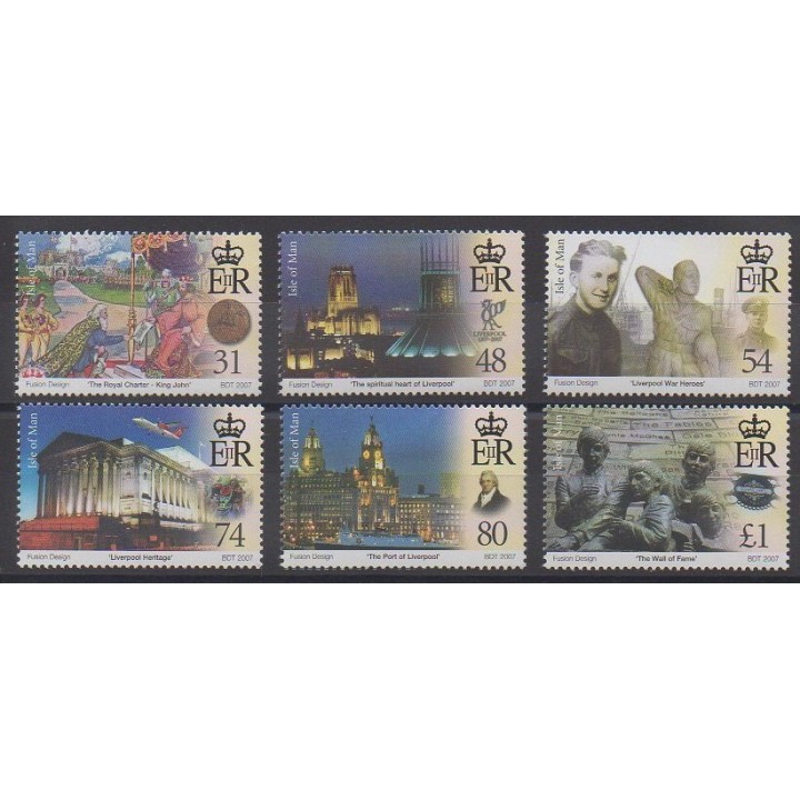 Timbres - Man (Ile de) - 2007 - No 1398/1403