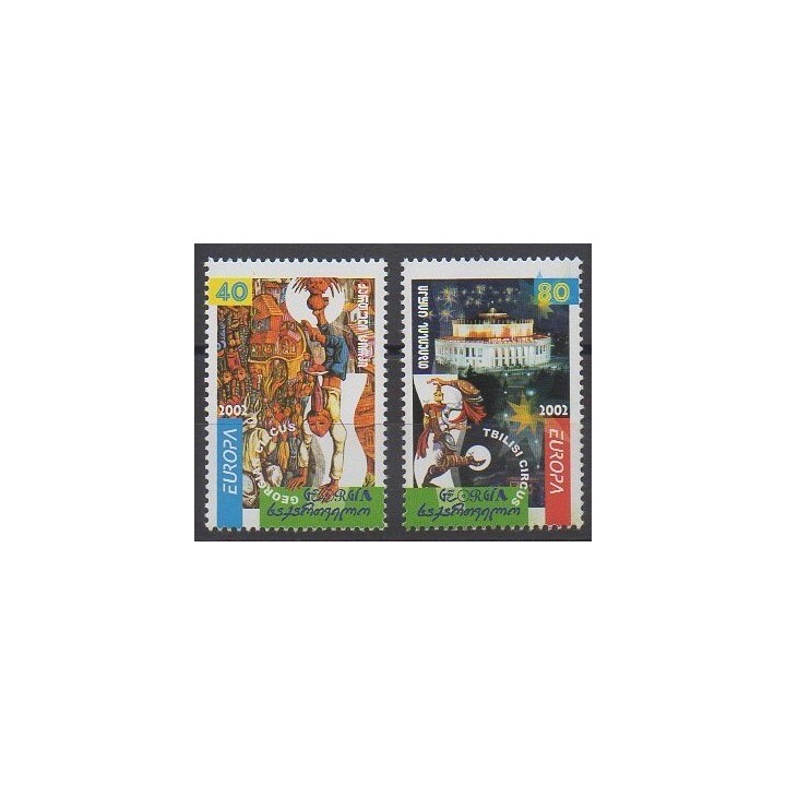 Stamps - Georgia - 2002 - Nb 299/300 - Circus - Europa