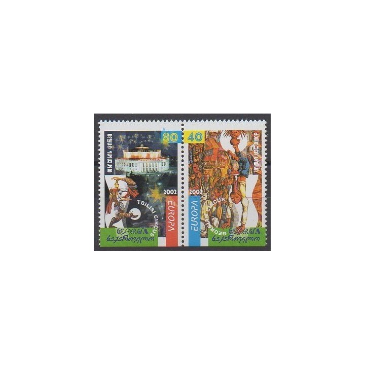 Stamps - Georgia - 2002 - Nb 299b/300b - Circus - Europa