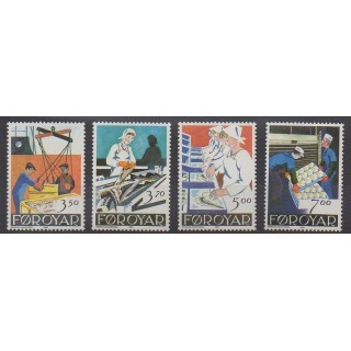 Stamps - Faroe (Islands) - 1990 - Nb 188/191 - Craft
