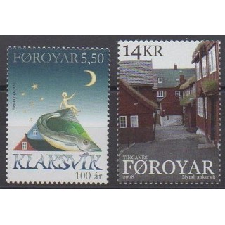 Timbres - Féroé (Iles) - 2008 - No 622/623