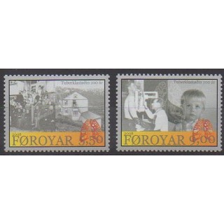 Timbres - Féroé (Iles) - 2008 - No 624/625 - Santé ou Croix-Rouge