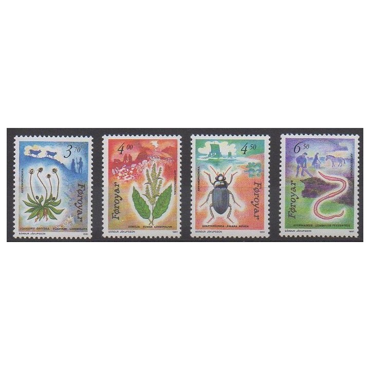 Stamps - Faroe (Islands) - 1991 - Nb 205/208