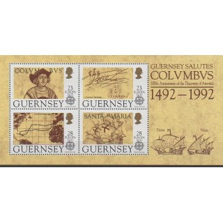 Timbres - Guernesey - 1992 - No BF15 - Christophe Colomb - Europa