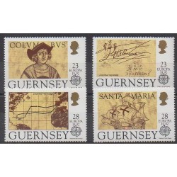 Guernsey - 1992 - Nb 560/563 - Christophe Colomb - Europa