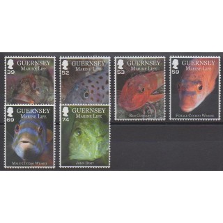 Stamps - Guernsey - 2013 - Nb 1418/1423 - Sea animals