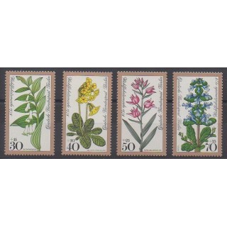 Timbres - Allemagne occidentale (RFA - Berlin) - 1978 - No 535/538 - Fleurs