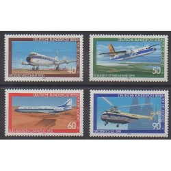 West Germany (FRG - Berlin) - 1980 - Nb 578/581 - Planes - Helicopters