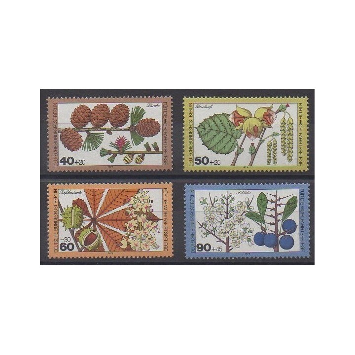 Timbres - Allemagne occidentale (RFA - Berlin) - 1979 - No 568/571 - Fruits ou légumes