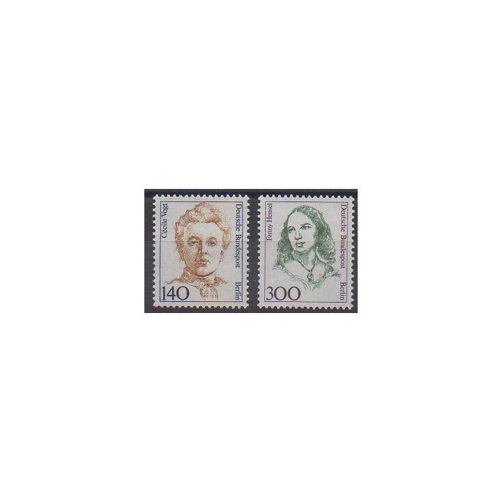 Stamps - West Germany (FRG - Berlin) - 1989 - Nb 811/812 - Celebrities
