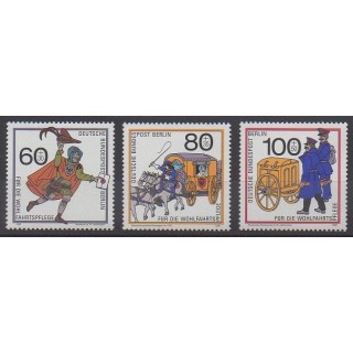 Timbres - Allemagne occidentale (RFA - Berlin) - 1989 - No 813/815 - Service postal