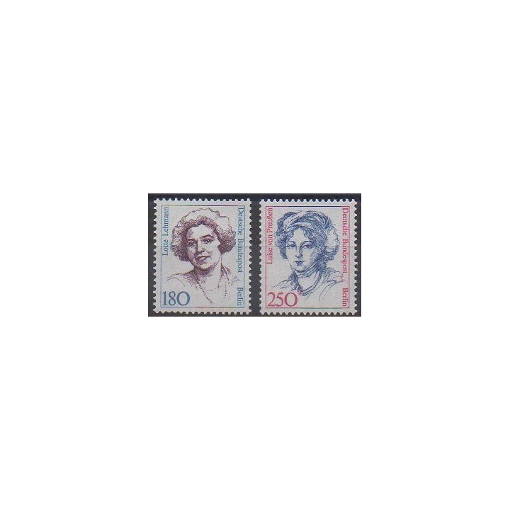Timbres - Allemagne occidentale (RFA - Berlin) - 1989 - No 805/806 - Célébrités