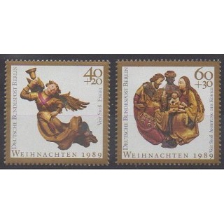 Timbres - Allemagne occidentale (RFA - Berlin) - 1989 - No 819/820 - Noël