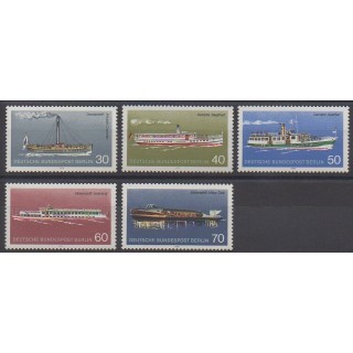 Stamps - West Germany (FRG - Berlin) - 1975 - Nb 447/451 - Boats