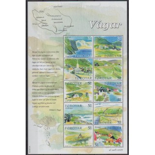 Timbres - Féroé (Iles) - 2005 - No 509/518 - Sites