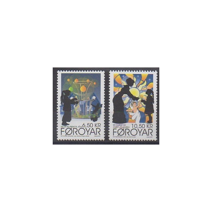 Stamps - Faroe (Islands) - 2011 - Nb 732/733 - Christmas