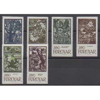 Stamps - Faroe (Islands) - 1984 - Nb 100/105 - Literature