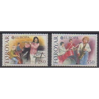 Timbres - Féroé (Iles) - 1985 - No 110/111 - Musique - Europa