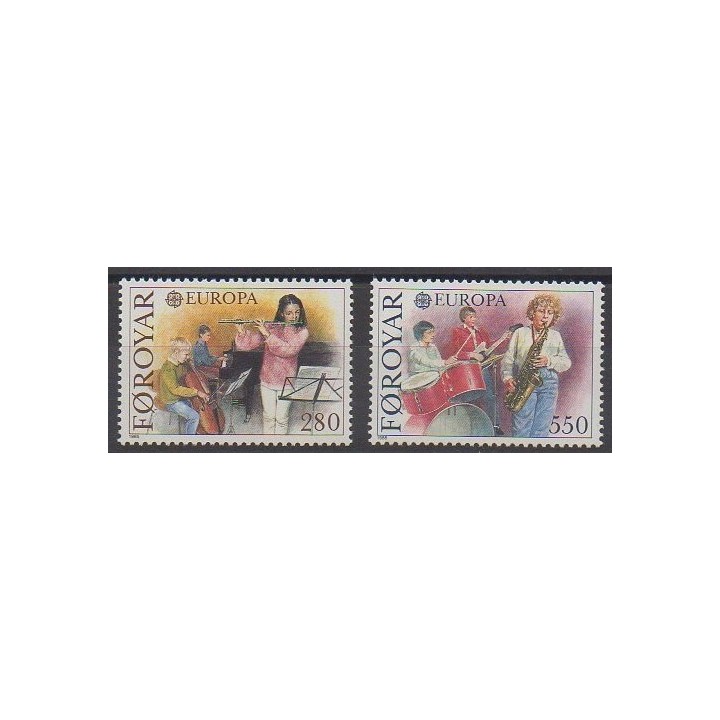 Stamps - Faroe (Islands) - 1985 - Nb 110/111 - Music - Europa