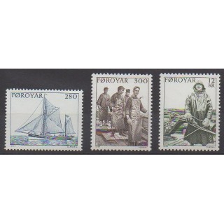 Timbres - Féroé (Iles) - 1984 - No 97/99 - Artisanat ou métiers