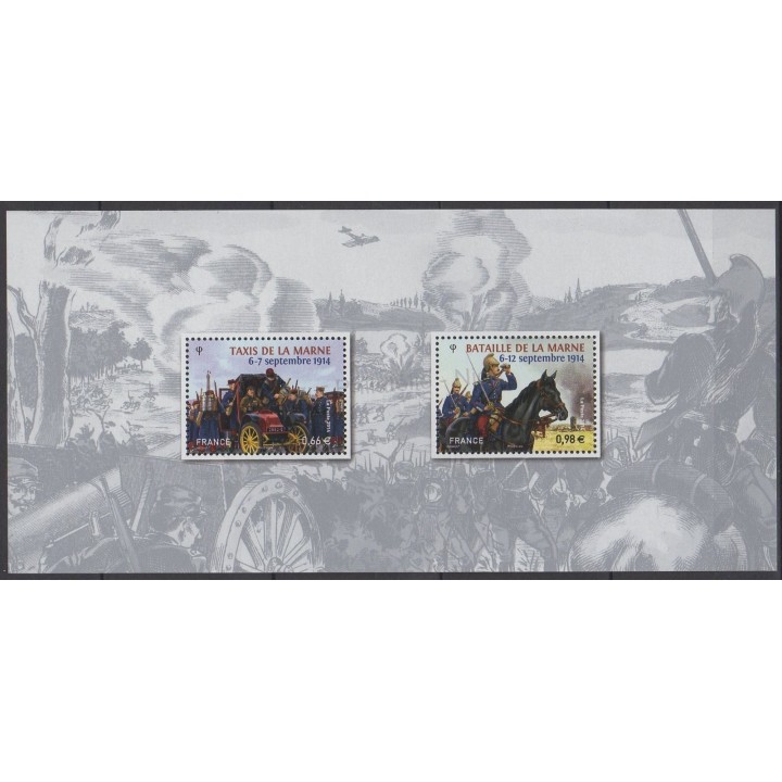 Timbres - Thème histoire divers - France - Bloc souvenir - 2014 - No BS 98