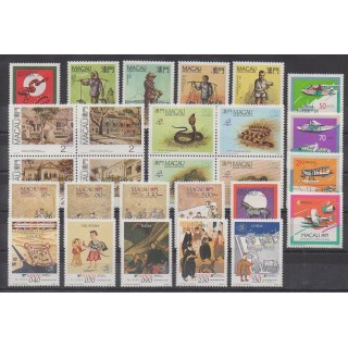 Stamps - Macao - 1989 - Nb 580/606