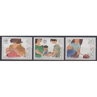 Stamps - Macao - 1988 - Nb 564/566 - Health