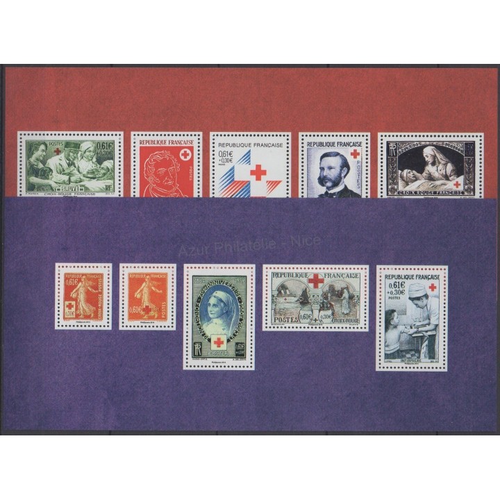 Timbres - Thème santé ou croix-rouge - France - Bloc souvenir - 2014 - No BS 95