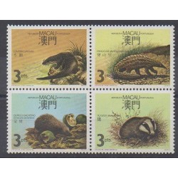 Macao - 1988 - No 560/563 - Mammifères - Espèces menacées - WWF
