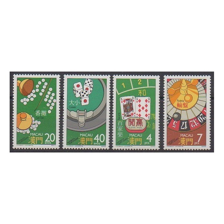 Timbres - Macao - 1987 - No 551/554