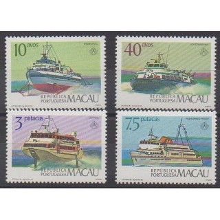 Timbres - Macao - 1986 - No 531/534 - Navigation